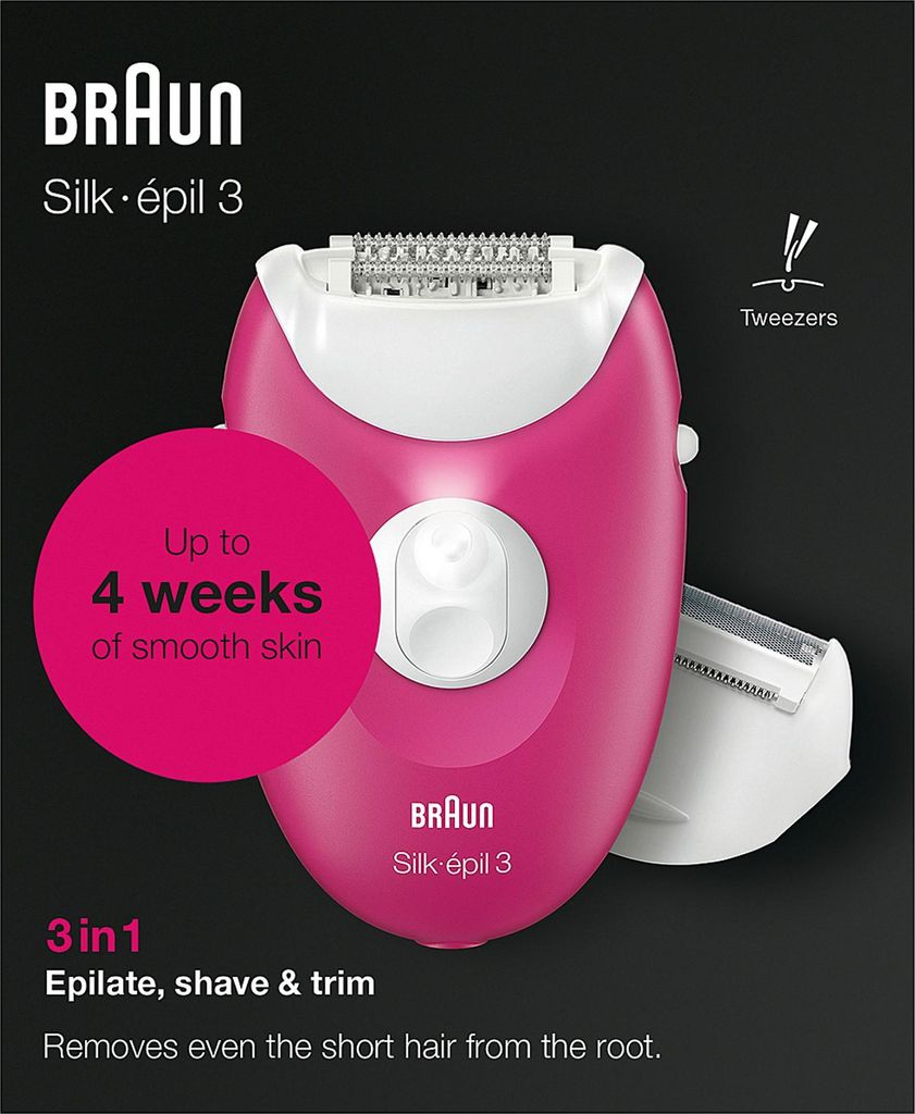 Braun Silk-épil 3-276 (pink/weiß) Produktbild 
