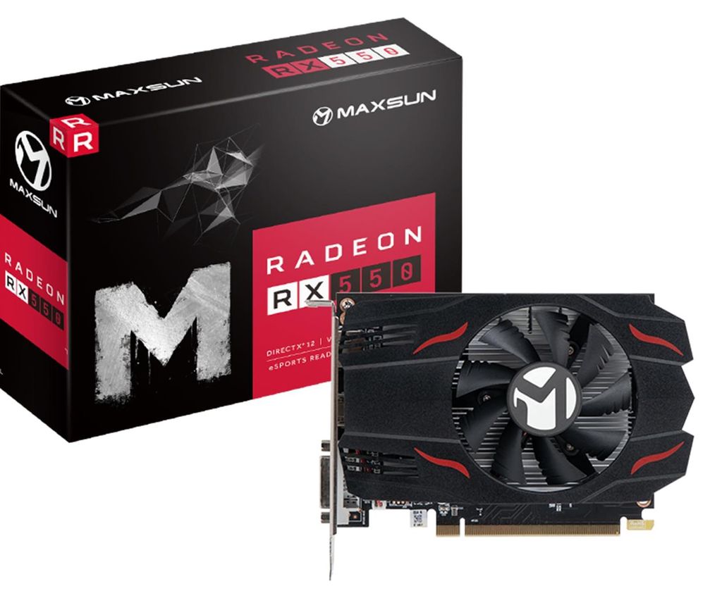 maxsun Grafikkarten AMD Radeon RX 550 Grafikkarte 4GB Produktbild 