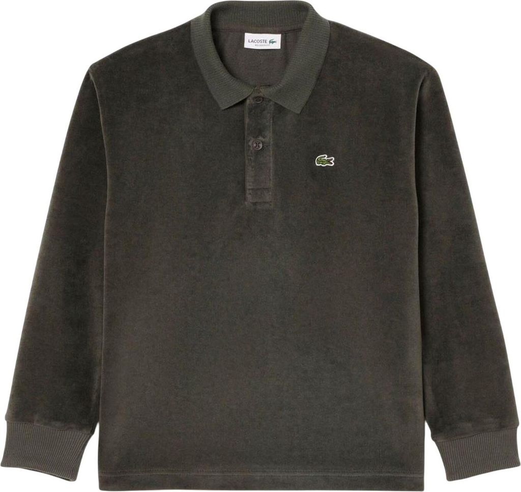 Lacoste - Poloshirt für Kinder Velours Langärmlig GT6953 (128) (Grün)
