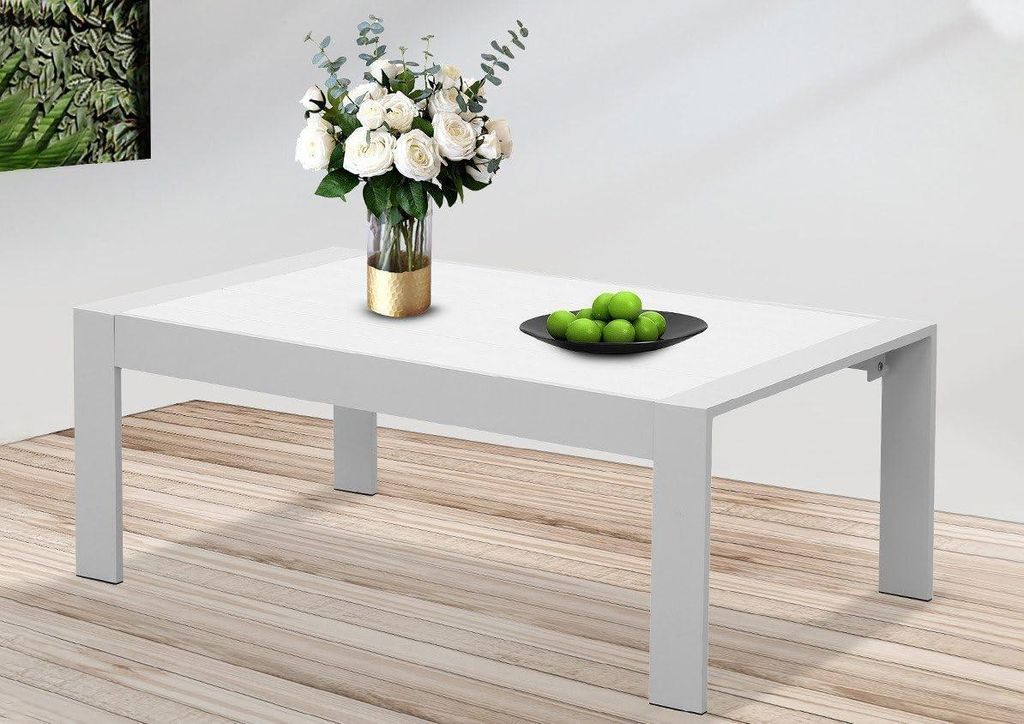 MEXO Gartentisch Aluminium mit WPC Tischplatte, Produktbild 