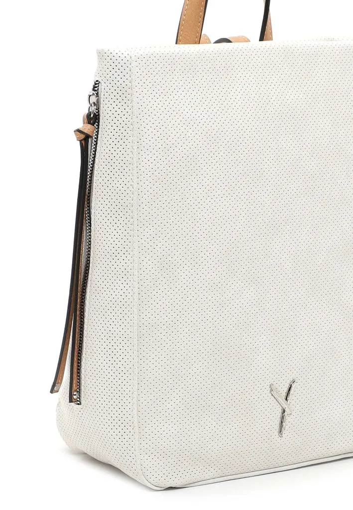 SURI FREY Buffy Backpack coloris Ecru en matière souple et design laser - 5