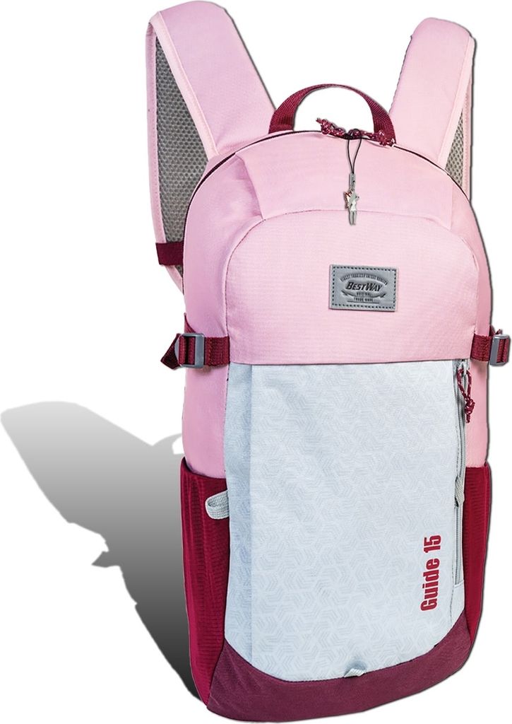 Bestway rosafarbener Tagesrucksack uni Polyester 25x47x17 D2ORI105A