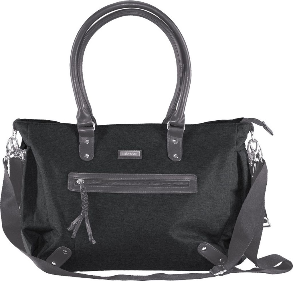 Wickeltasche "Paris" : anthrazit/schwarz Farbe: anthrazit/schwarz