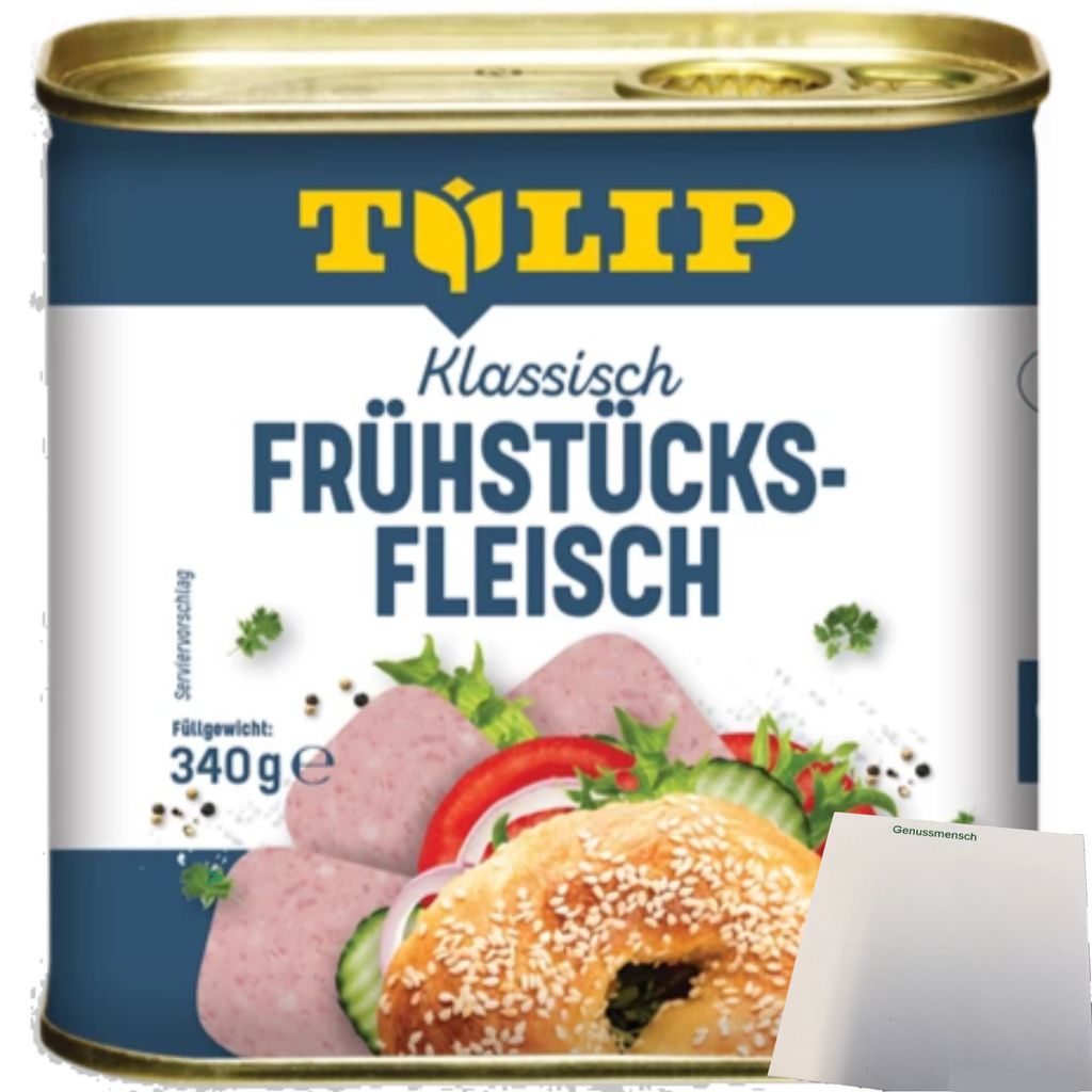 Tulip Klassisch Frühstücksfleisch (340g Dose) + usy Block