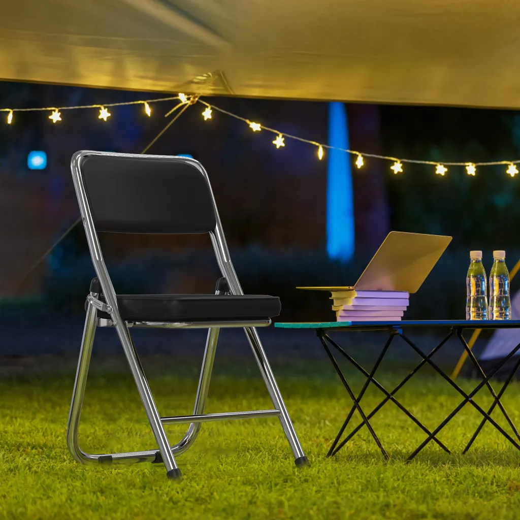 Lot de 4 chaises d'appoint pliantes pour réception et fête à domicile
