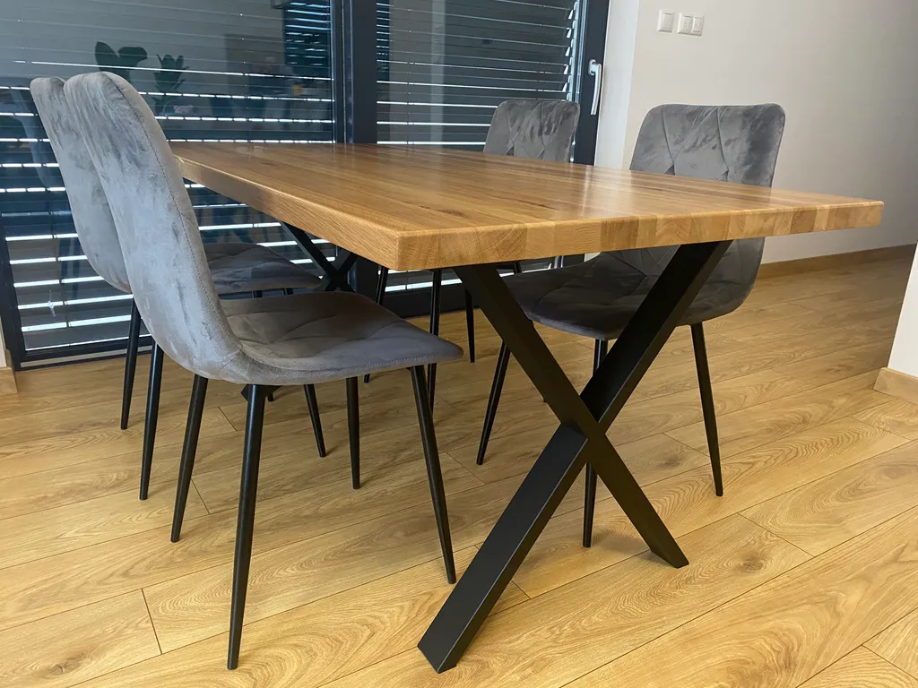 CLP Set 2 Gambe Per Tavolo In Metallo Nero – Supporto Fai Da Te 90 Cm, Struttura Verniciata A Polvere, Carico Fino A 400 Kg – Modello Ilkan