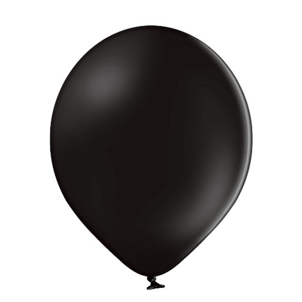 Latexballon Uni Pastell ca.12cmØ 100St. Schwarz