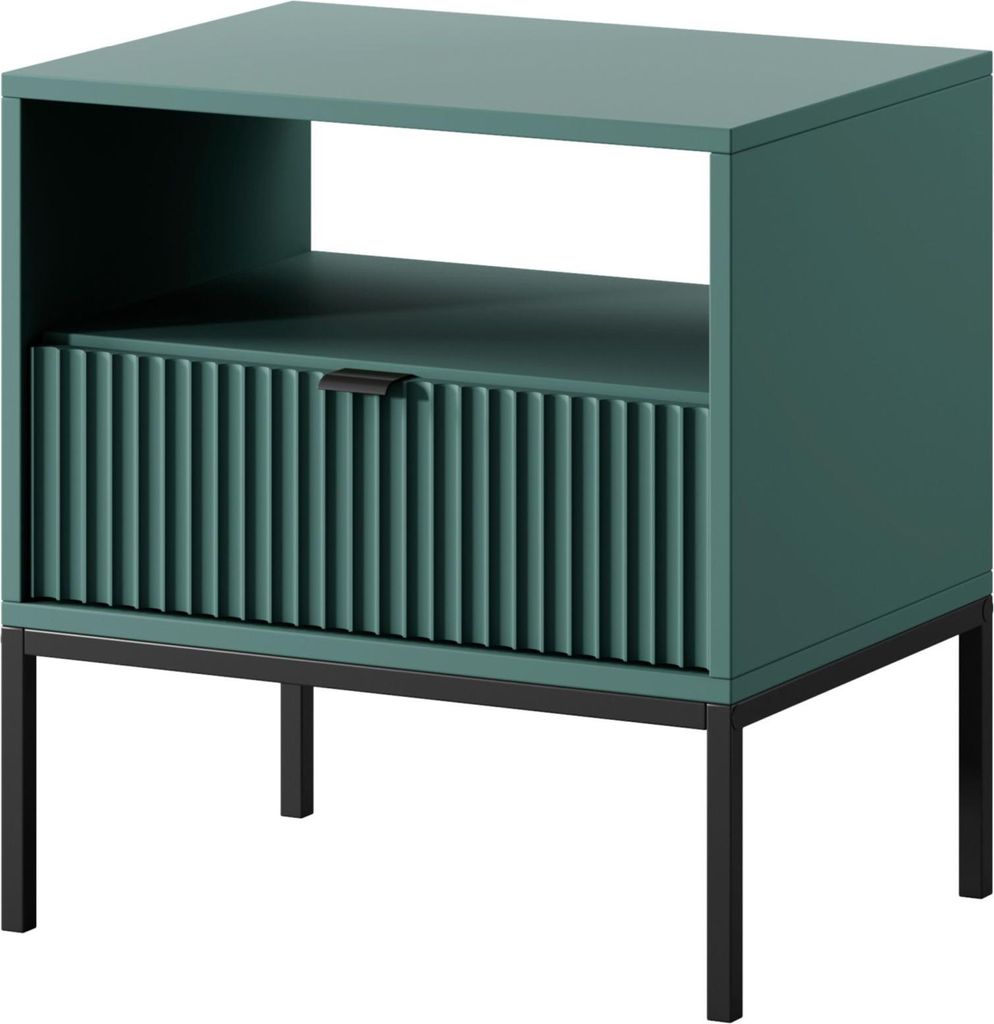 Selsey Vellore – Nachttisch mit Schublade, Grün, 54 cm