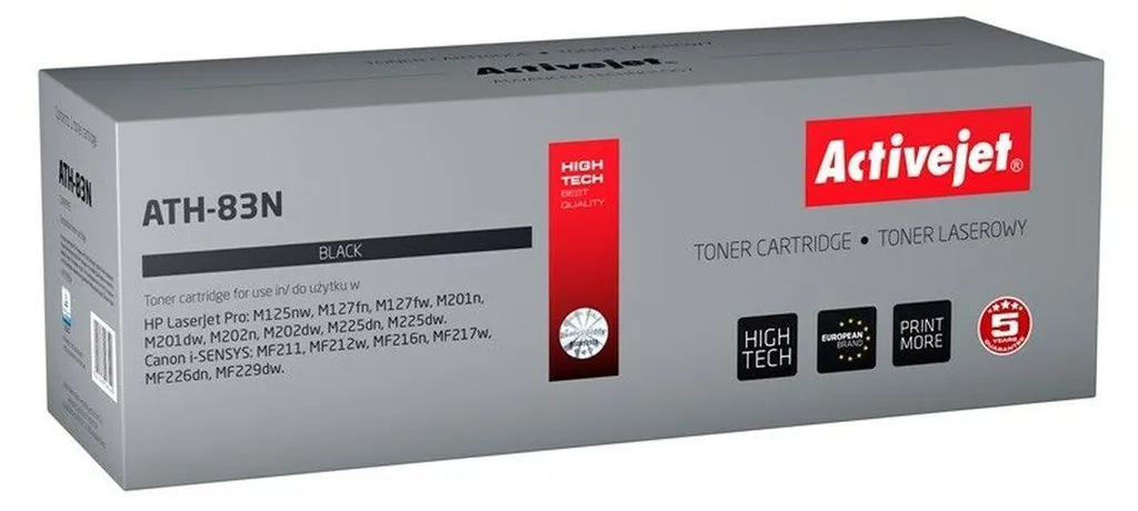 Toner Activejet ATH-83N Nero Sostitutivo HP 83A CF283A Canon CRG-737