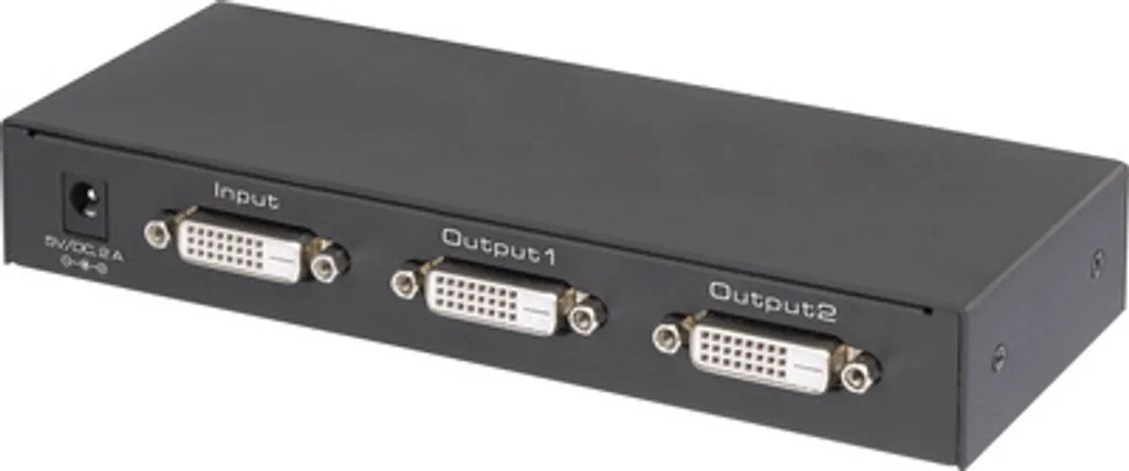 Splitter DVI 2 Ports Renkforce Ultra HD 4K 3840 x 2160 Pixels Noir
