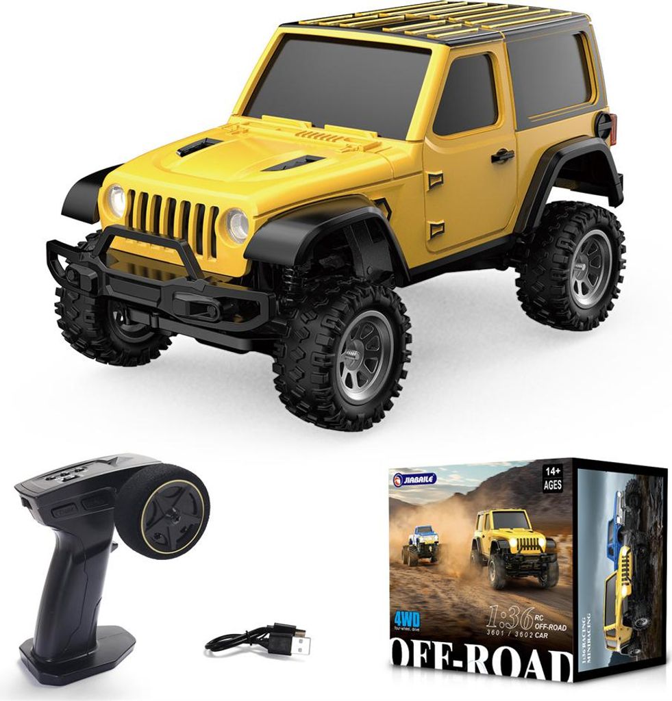 JIABAILE 1/36 RTR 4WD RC Rock Crawler 2.4G Offroad Produktbild 