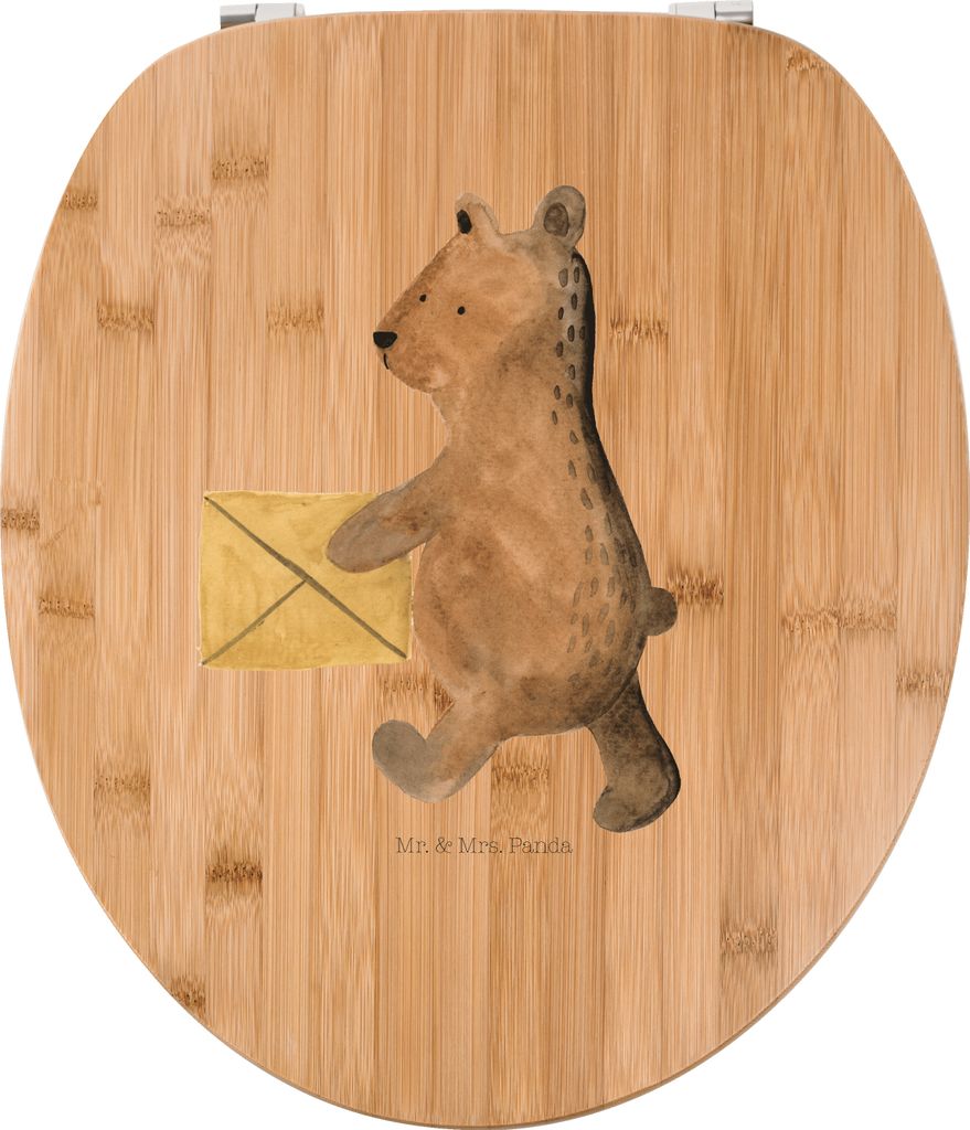 Mr. & Mrs. Panda klo deckel Bär Zuhause - Transparent - Geschenk, Toilettendeckel, WC Brille, Einzugsgeschenk Einzug Neues Haus Neue Adresse Umzug...