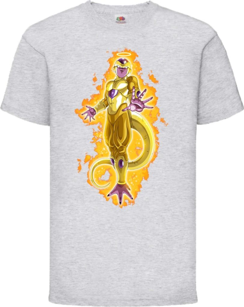 Kinder T-Shirt Dragon Anime Manga Ball Z 08 Golden Freezer, 3-4 Jahr - 104 / Grau