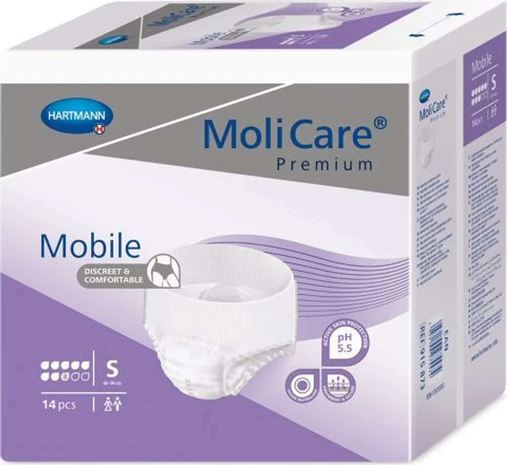 Hartmann Molicare Premium Mobile 8 gocce S 14 pz - Mutanda Assorbente