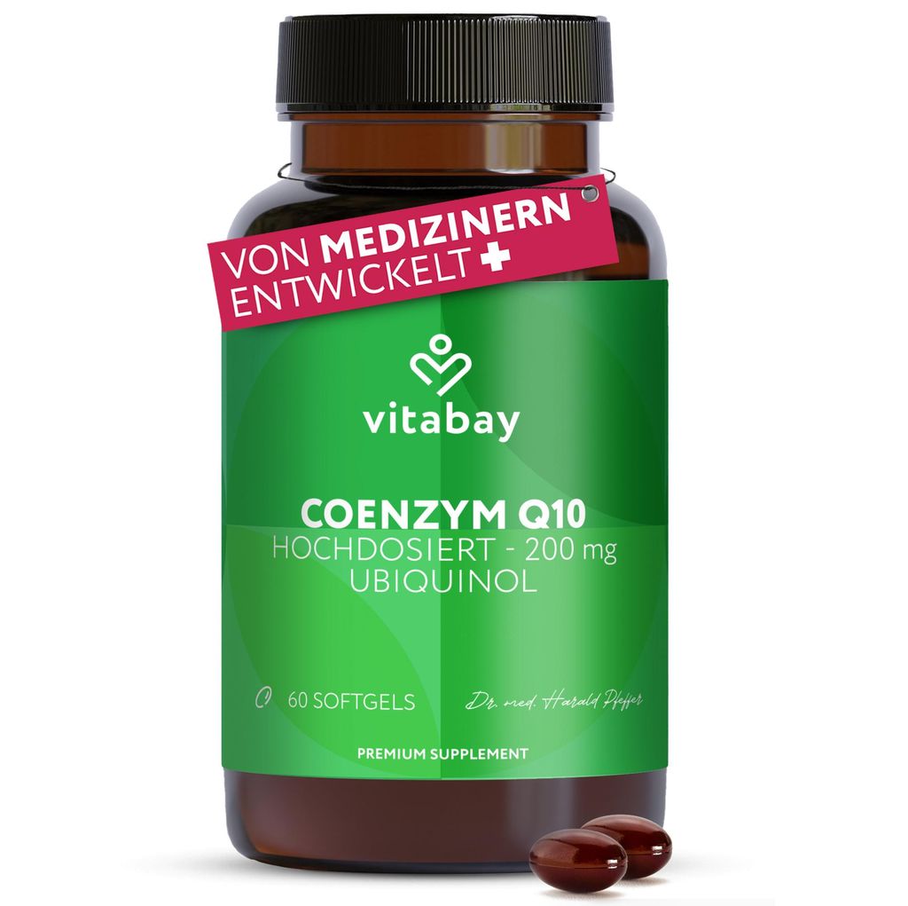 Vitabay Coenzym Q10 Ubiquinol 200 mg – 60 Kapseln – Produktbild 