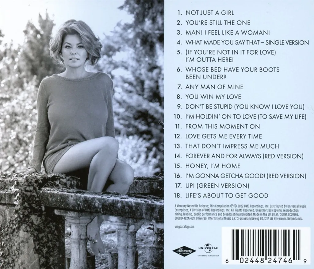 CD Shania Twain Album pour Lecteur Voiture et Chaîne Hi-Fi Salon