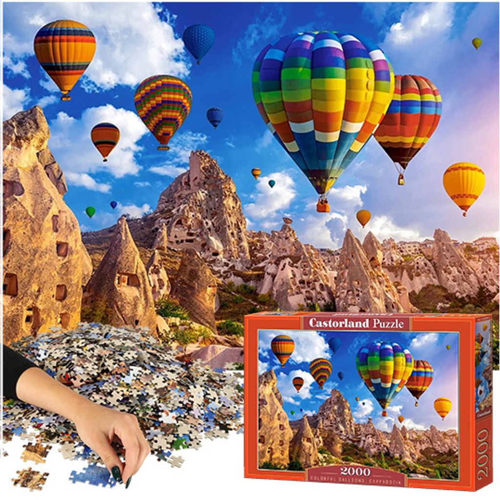 CASTORLAND Puzzle 2000 prvkov Farebné balóny Cappadocia - Obrázok produktu 