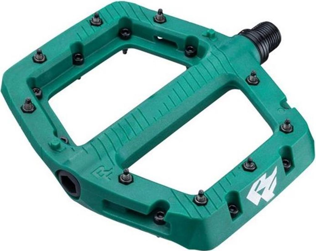 Race Face Chester Large Plattform-Pedal, green - robustes MTB-Flatpedal für v...