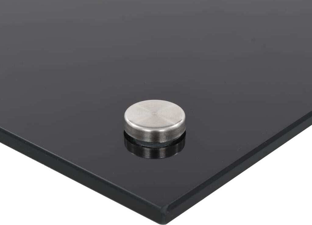 vidaXL Dos de cuisine noir 80x50 cm verre trempé Image du produit 