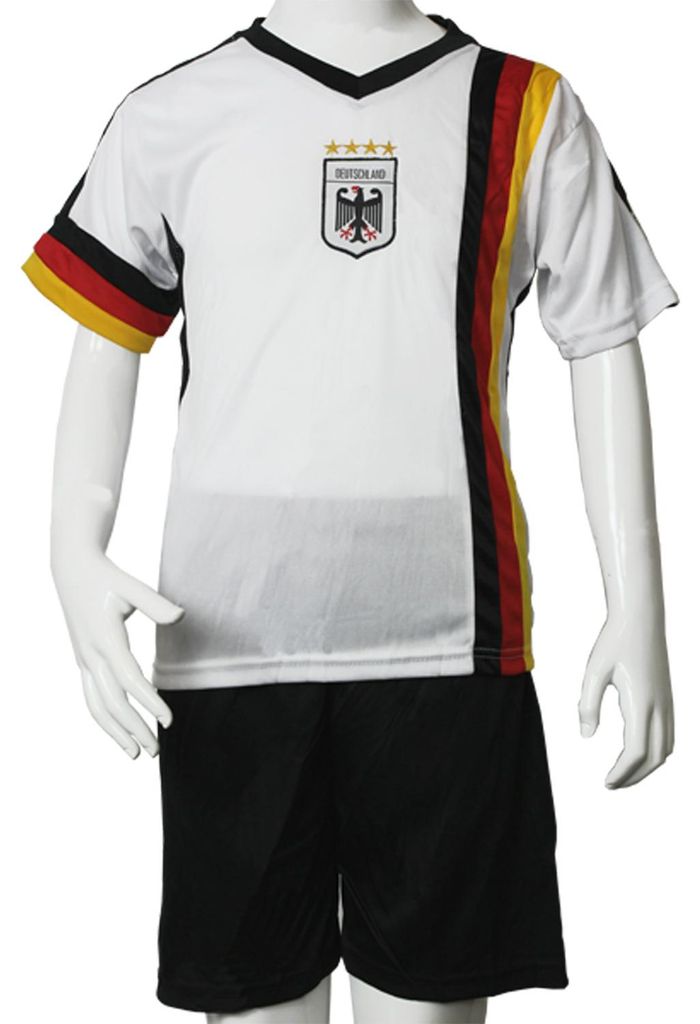 Antonio Kinder Fussball Trikot Set Deutschland - weiss Produktbild 