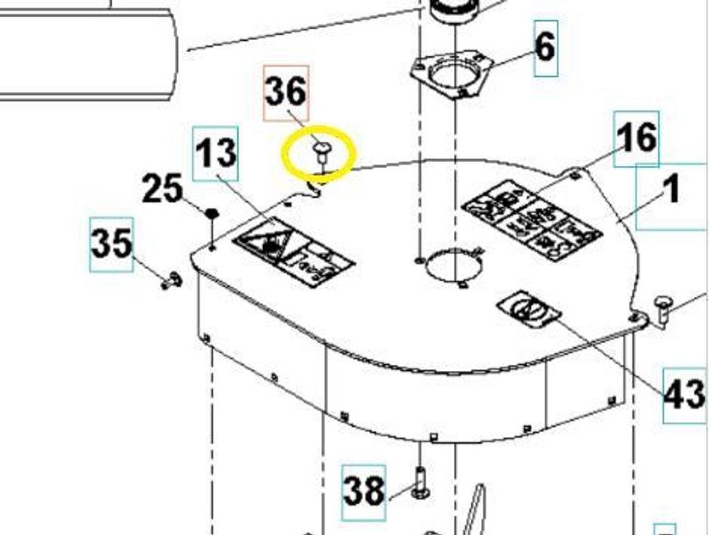 Schraube BE550 Husqvarna 539990316