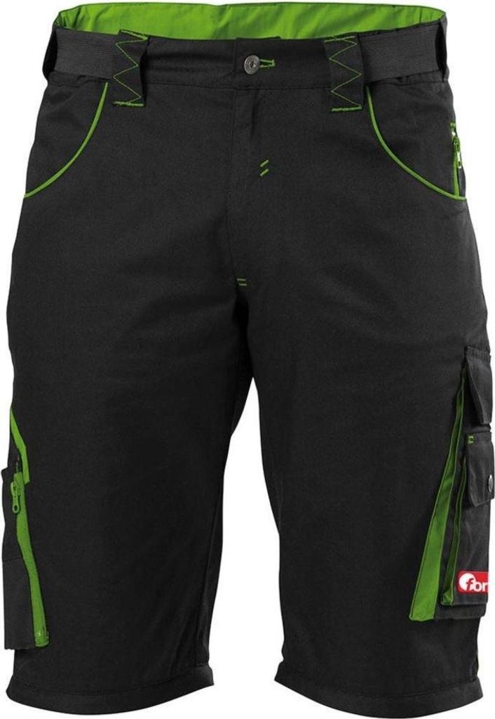 Fortis Performance FORTIS Herren Bermuda 24,schw./limegreen, Gr. 52