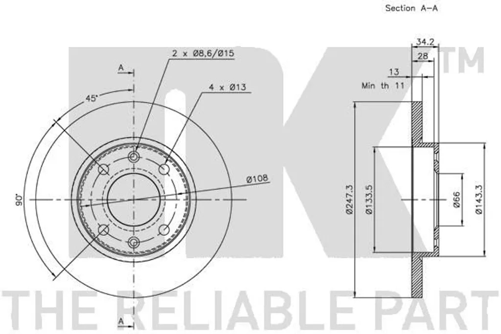 Sécurité de Freinage Retrouvée pour Citroën Xsara N1 via Disques NK 247mm
