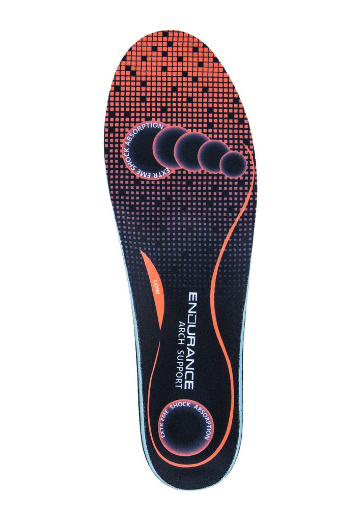 ENDURANCE Einlegesohle Endurance mit niedriger Stütze 1001 Black 44-48