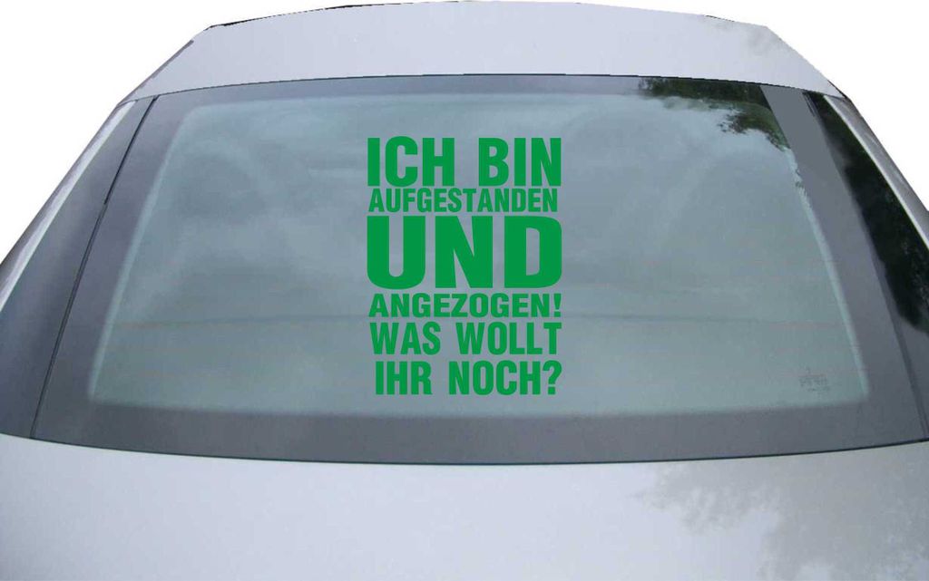 Indigos UG - Aufkleber Heckscheibe & Motorklappe DE6924 - Produktbild 