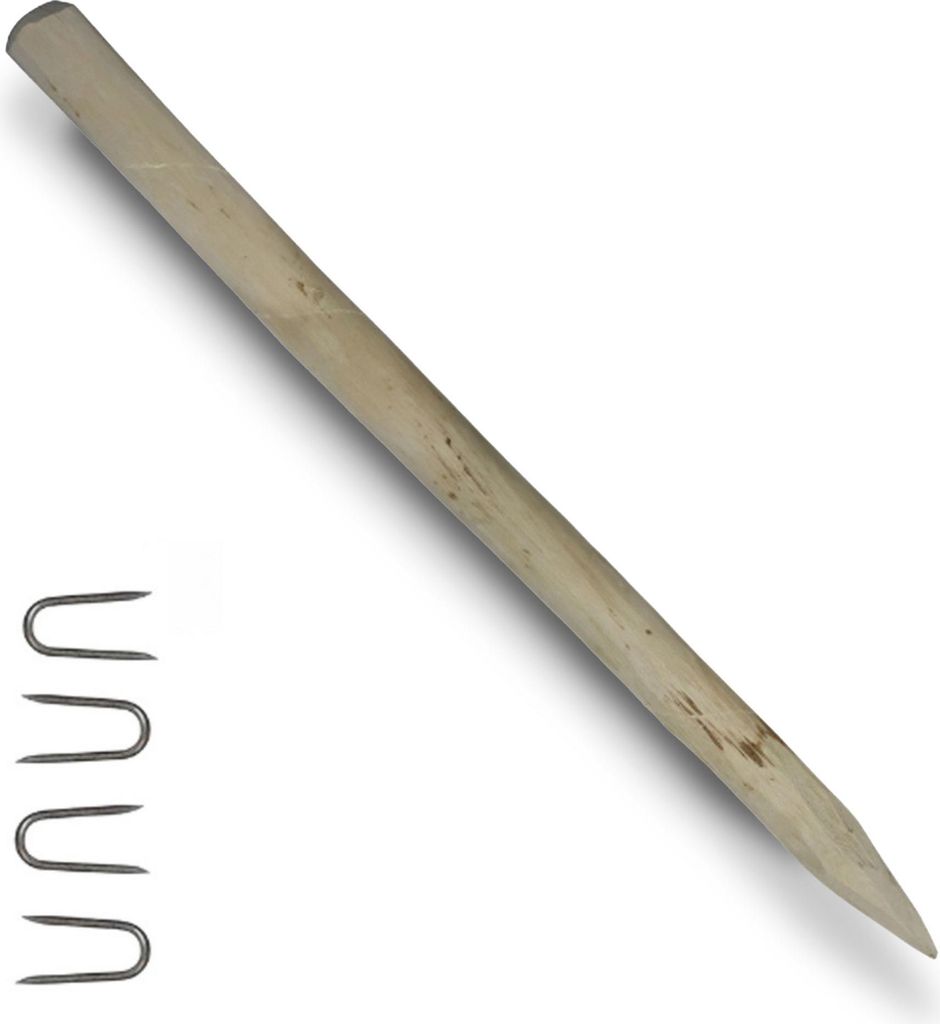 Floranica Zaunpfosten aus Haselnuss Höhe 150 cm Holzpfosten für Staketenzaun Kastanienzaun Holzpfähle Baumstütze Baumpfahl Stützpfosten