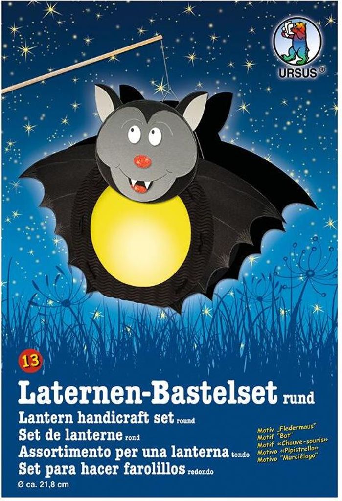 URSUS Laternen-Bastelset "Fledermaus"