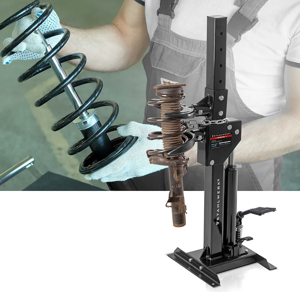 Outil de compression ressort hydraulique 1t pour garage et mécanique - 10