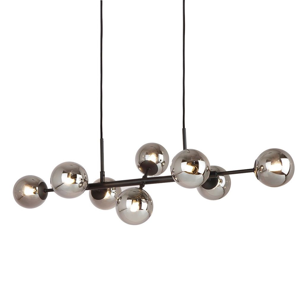 Żyrandol Italux Erimida industrialny czarny PND-2244-8A-BL Zdjęcie produktu 