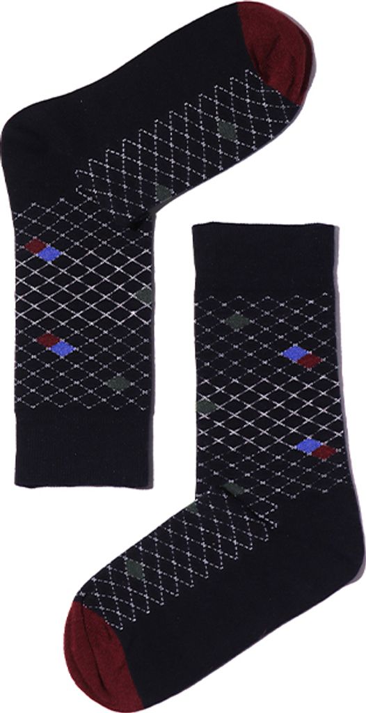 MEGAGROUP 4 Paar Casual Socken Stricksocken schwarz Chinesischer Stil Gr. 35-39