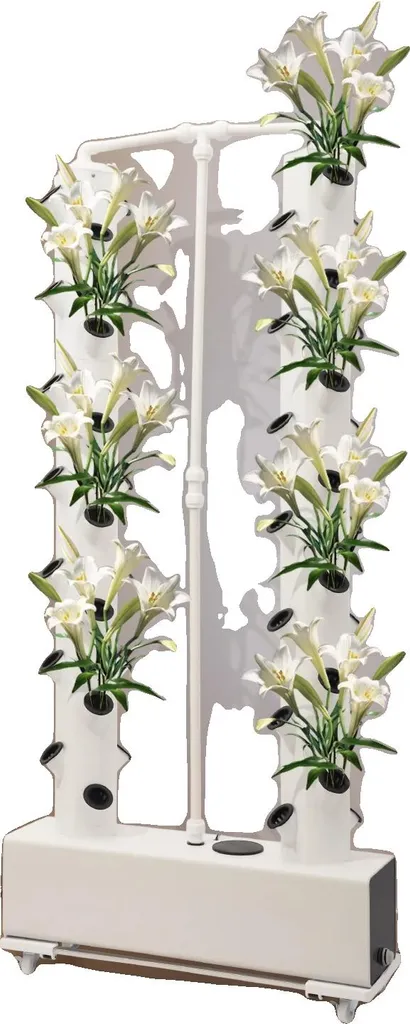Système Hydroponique Vertical 56 Gousses pour Potager Intérieur 30L