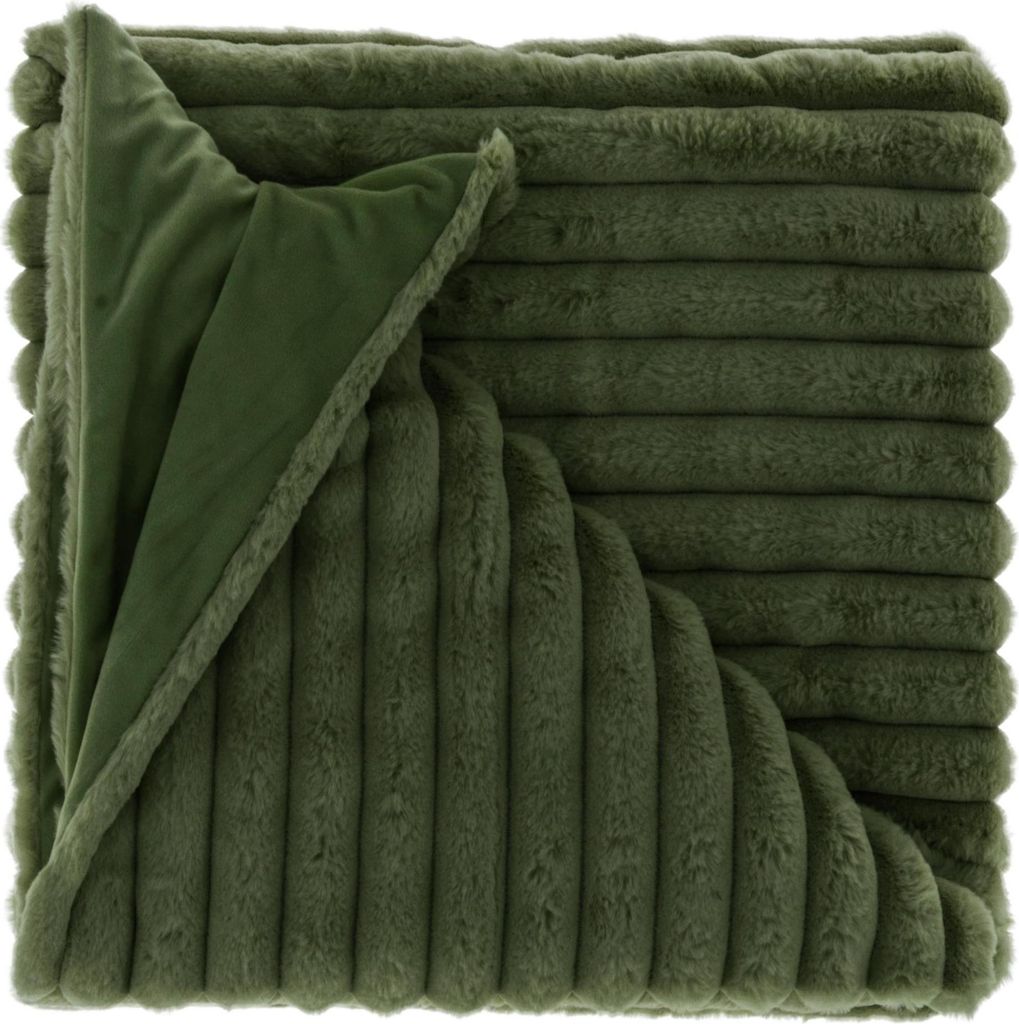 Unique Living - Plaid Peppe 150x200cm verde inverno Immagine del prodotto 