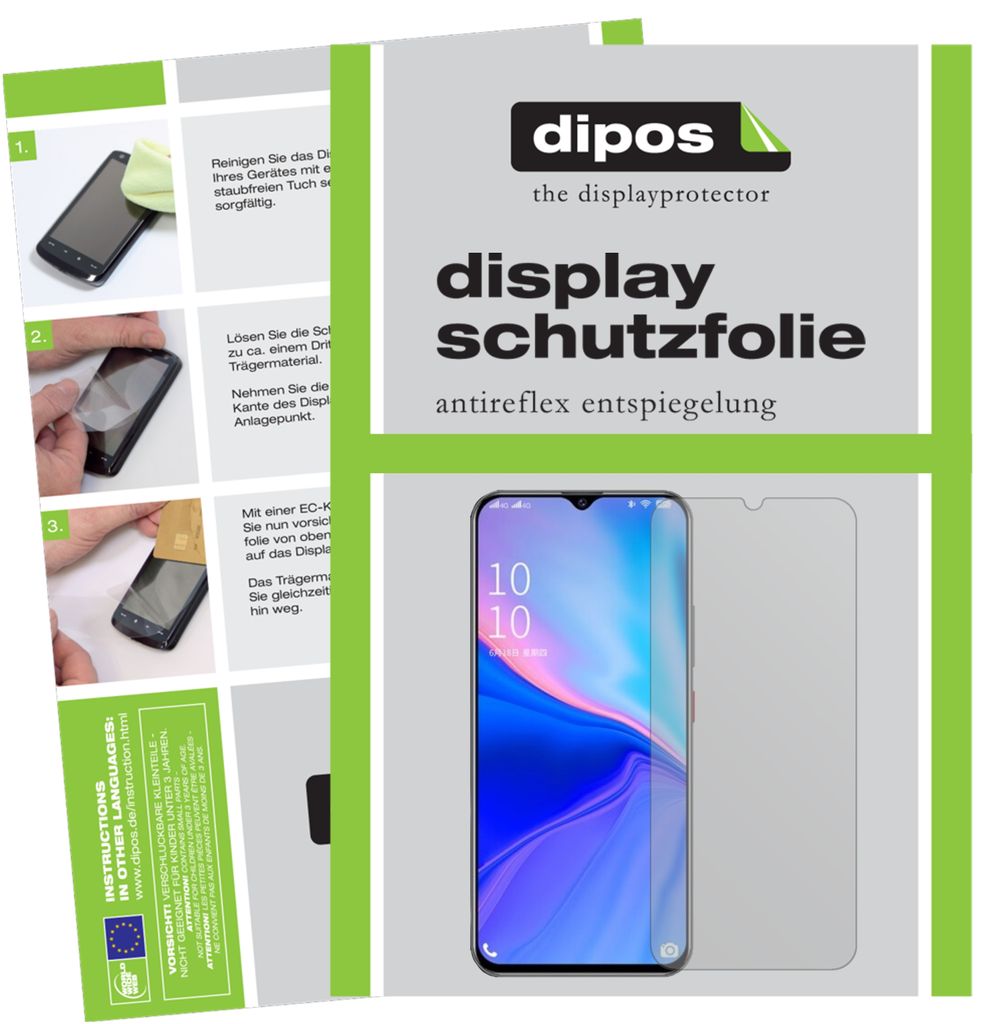 1x Schutzfolie für Coolpad COOL10 matt Displayschutzfolie Folie Display Schutz dipos