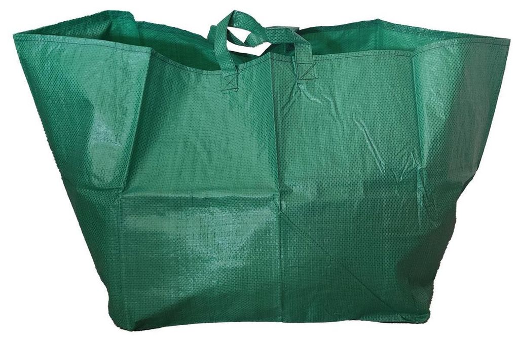 Robuste Gartenabfalltasche 60L Grün - Ideal für Laub, Produktbild 