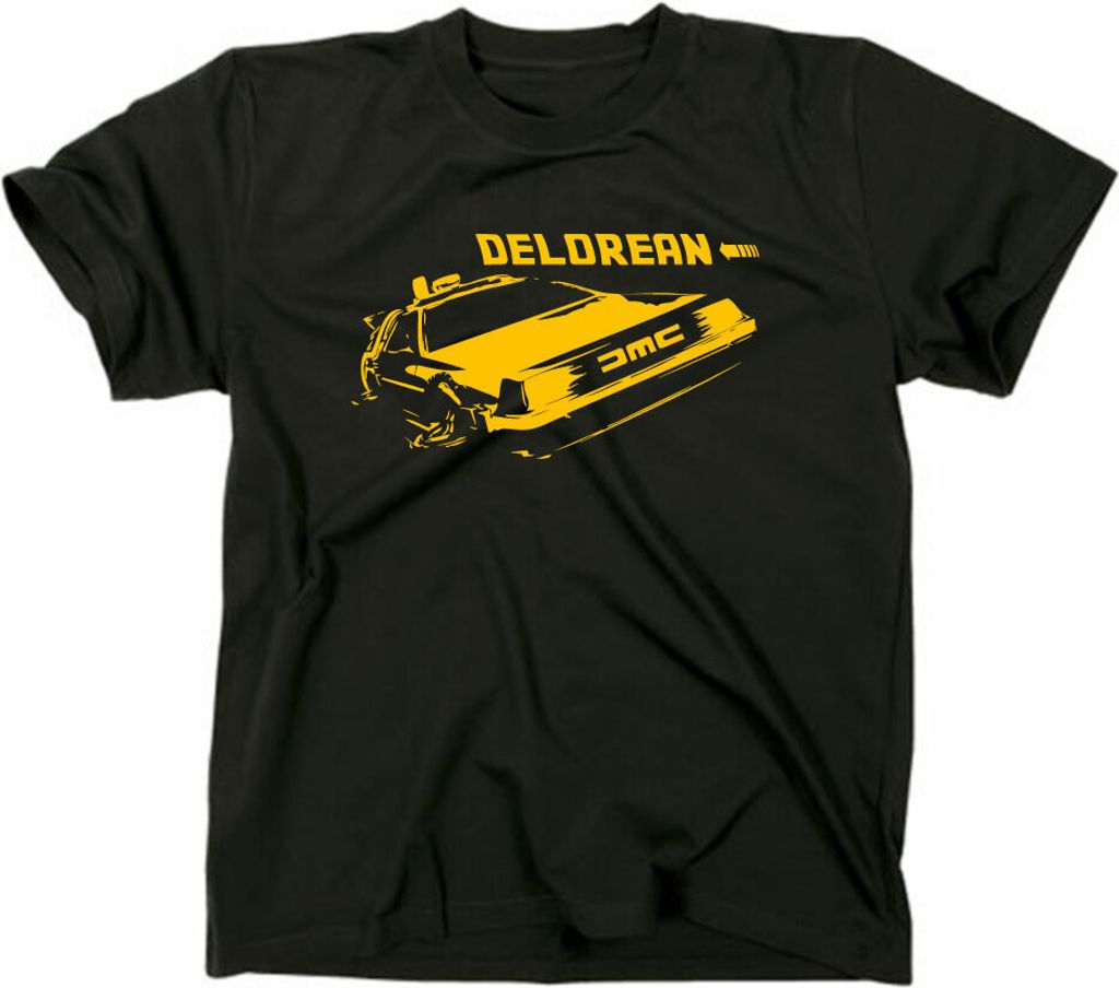 Styletex23 T-Shirt Zurück in die Zukunft Kult, Delorean, schwarz, S
