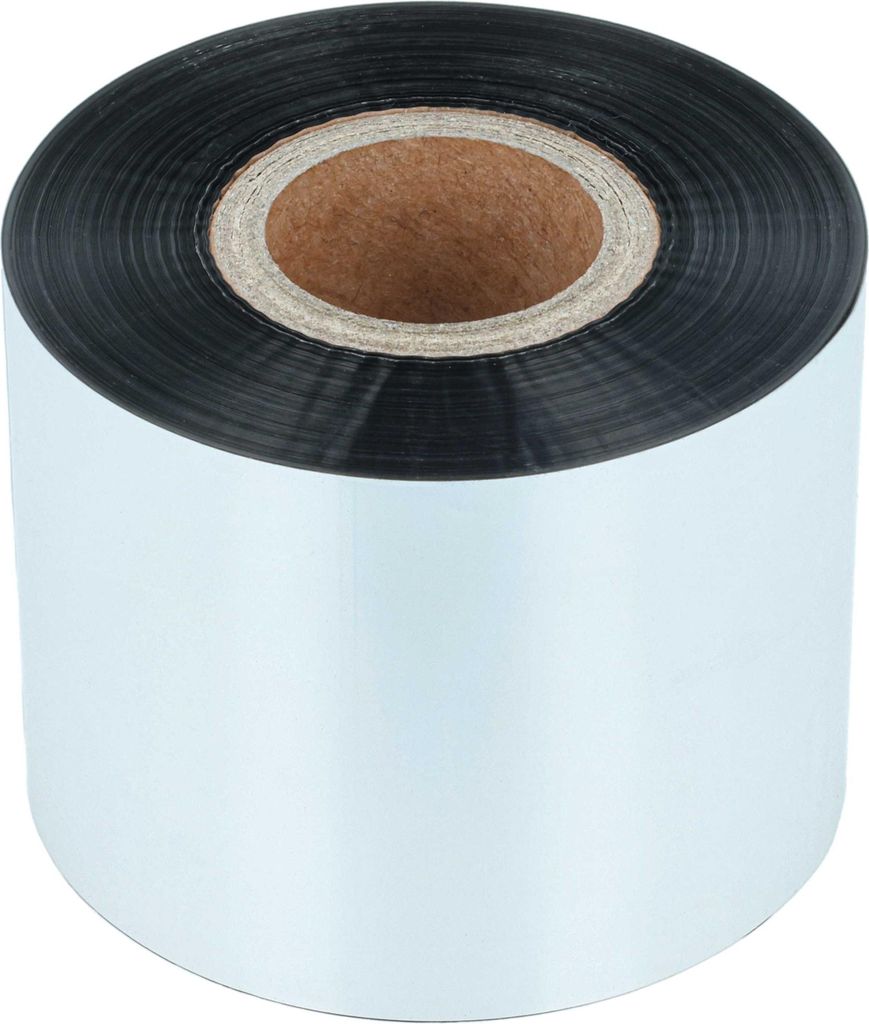 vhbw Thermotransfer-Band kompatibel mit Bixolon Samsung SLP-TX403, SLP-TX400 Drucker Etikettendrucker, Wischfest, 50 mm x 300 m, Wachs Harz Schwarz