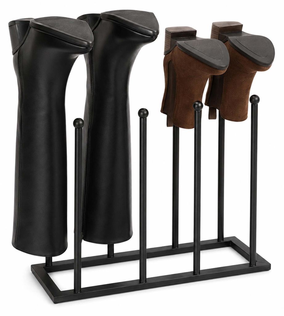 Relaxdays, soporte para botas, 4 pares, dimensiones: 45 x Imagen del producto  Imagen generada por IA