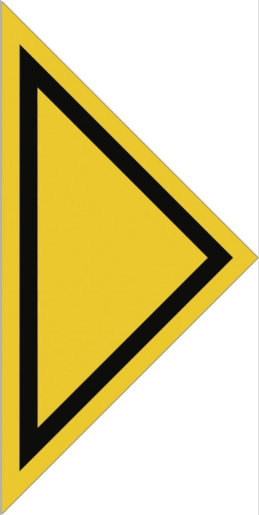 Dreifke Schild Richtungspfeil für Gashaupthahn, Alu, 200 mm