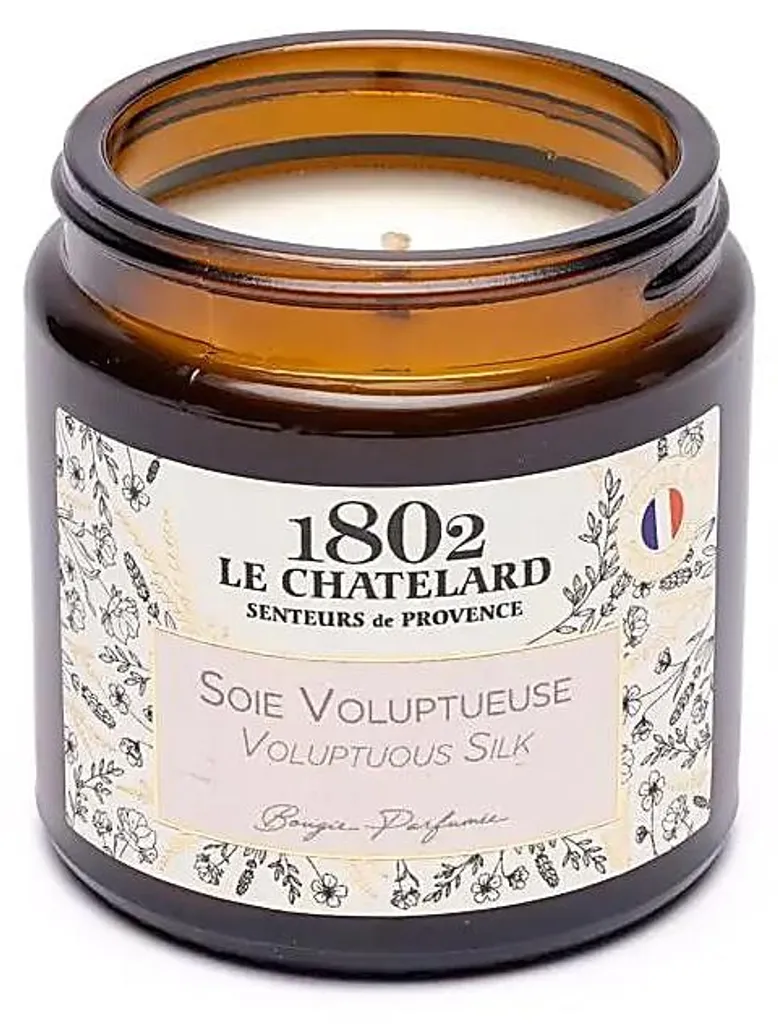 Bougie Parfumée Soie Voluptueuse 80g Idéale pour Moment de Détente