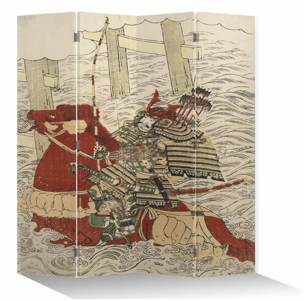 Fine Asianliving Paravent Raumteiler Spanische Wand Trennwand Room Divider Raumtrenner Sichtschutz Japanisch Orientalisch Chinesisch L160xH180cm Be...