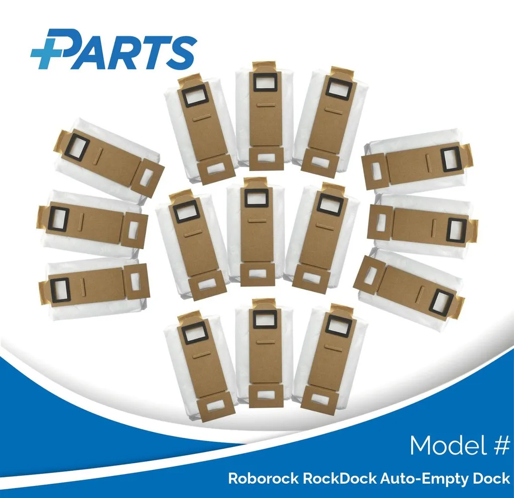 15 Sacs à Poussière pour Roborock RockDock Auto-Empty par Plus.Parts®