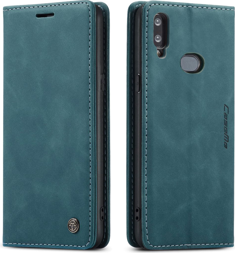 Galaxy A10S Hülle, LaimTop Retro Kunstledertasche TPU Produktbild 