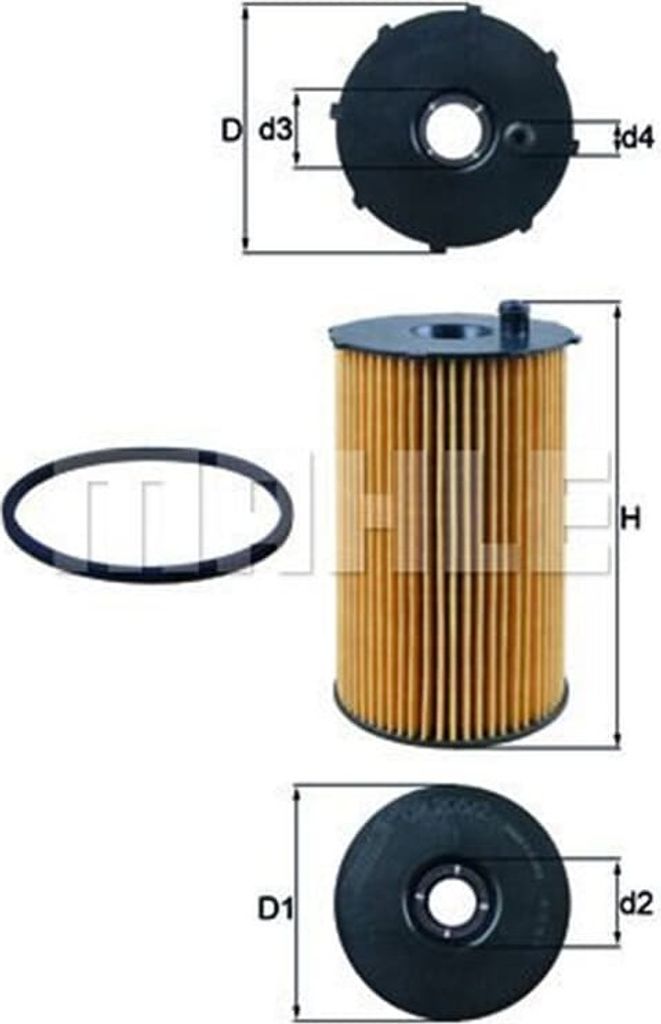Ölfilter KNECHT OX 205/2D