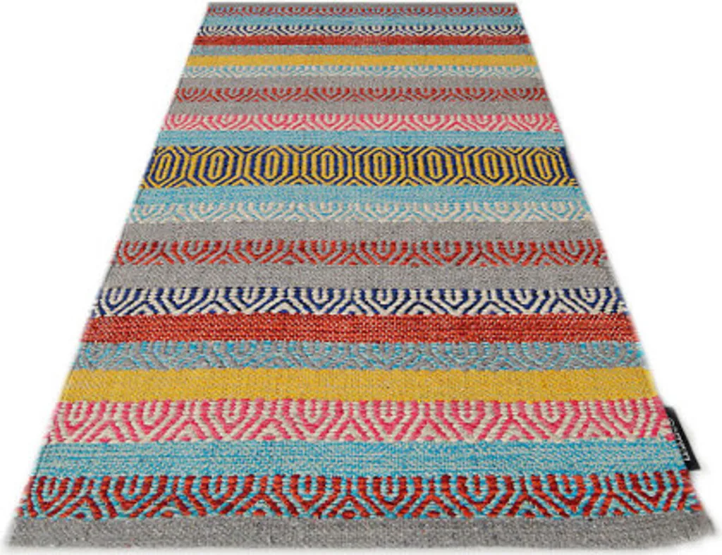 Tapis Tissé Plat Kelim Saffron 66 Multi - Format 160x230 cm Salon