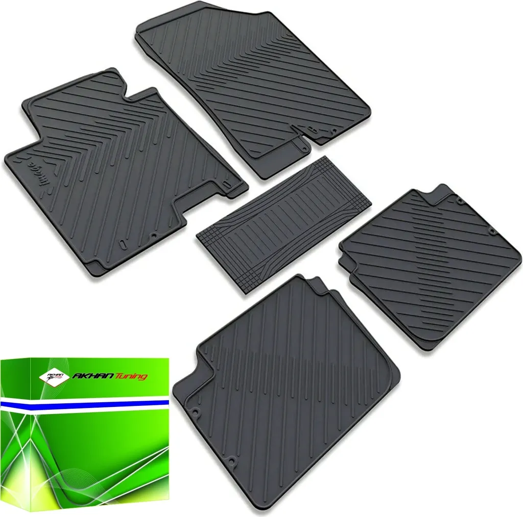 Tappetini in Gomma Nera DK2130 per Hyundai Accent IV (2011+) Design