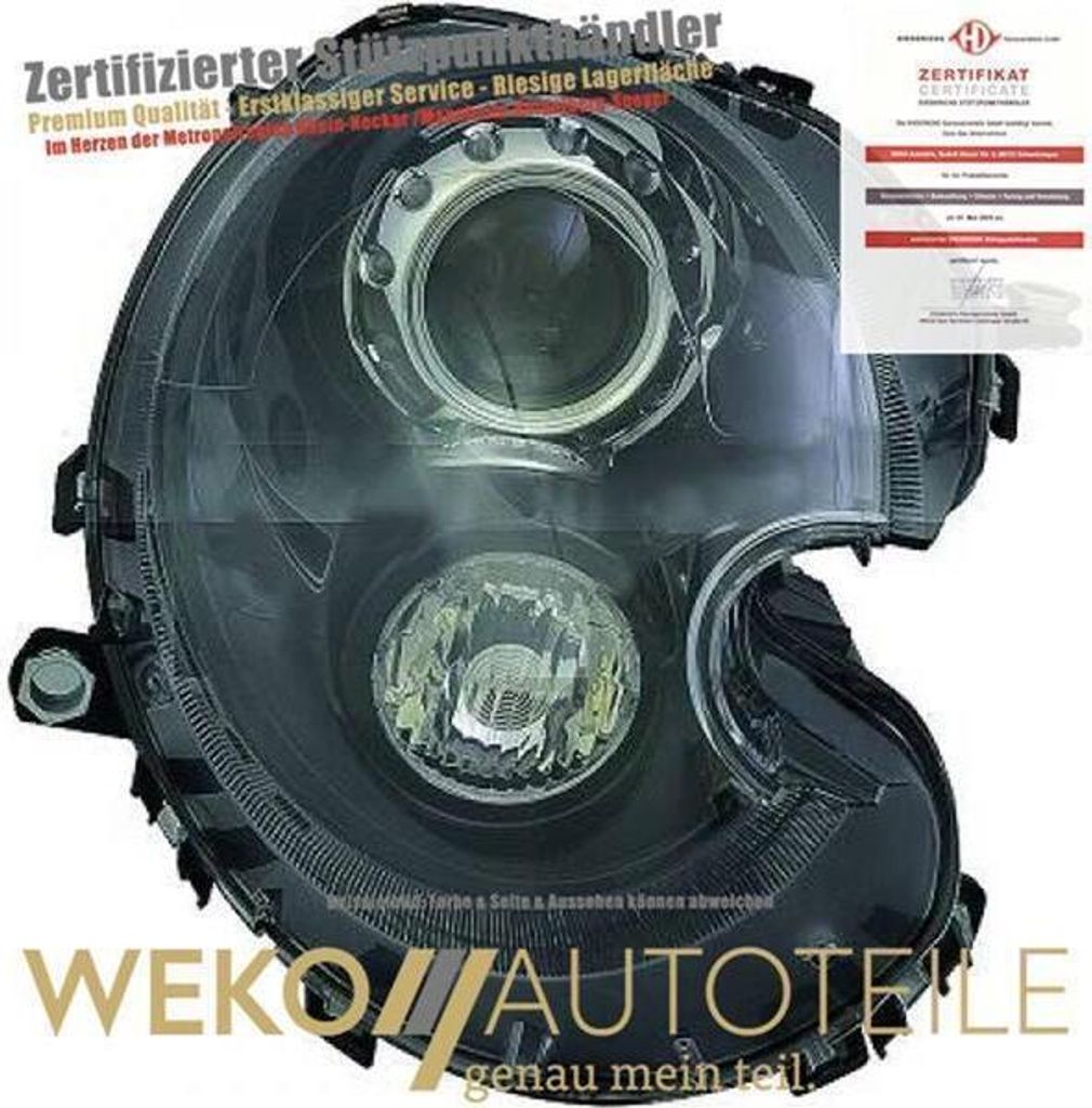 Diederichs Xenonscheinwerfer re. MINI R56, 06->> schwarz